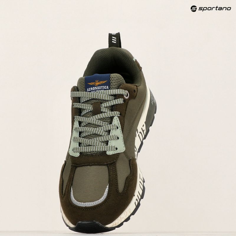 Aeronautica Militare scarpe da uomo SC276CT3380 verde scuro/verde chiaro 9