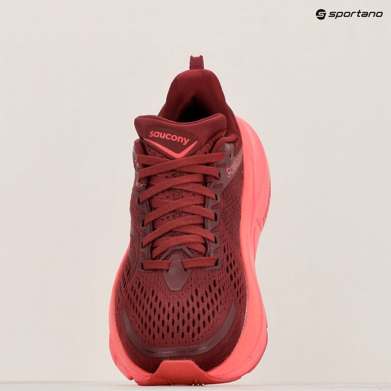 Saucony Guide 17 currant/cayenne, scarpe da corsa da donna 9