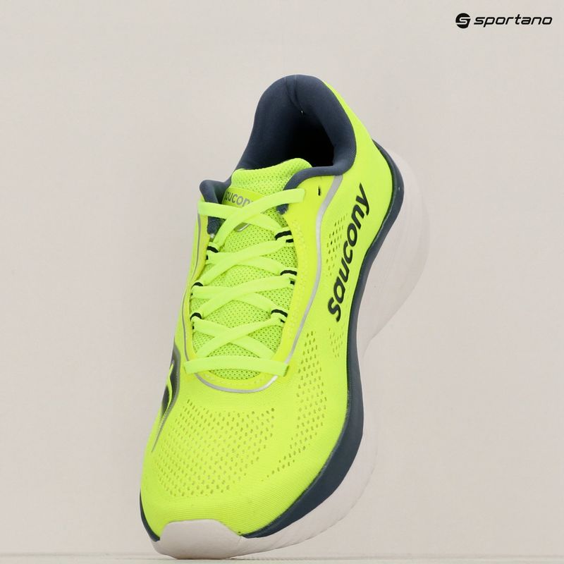 Scarpe da corsa da uomo Saucony Kinvara 15 citron/navy 10