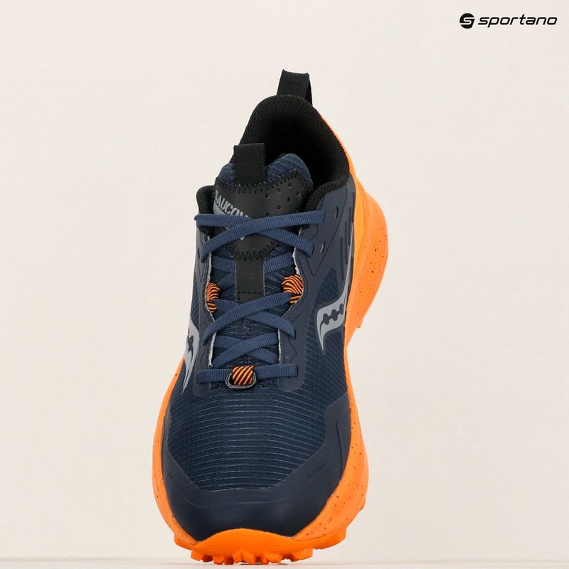 Scarpe da corsa Saucony Blaze TR da uomo, blu/pesca 11