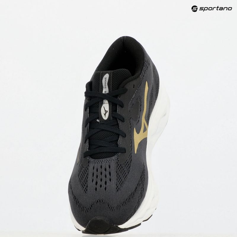 Scarpe da corsa da uomo Mizuno Wave Serene ebony/golden halo/mizuno snow white 9