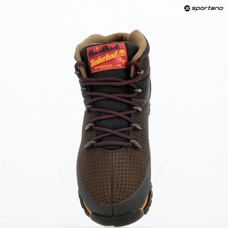 Scarpe Timberland Euro Sprint Mid da uomo in maglia marrone medio 9