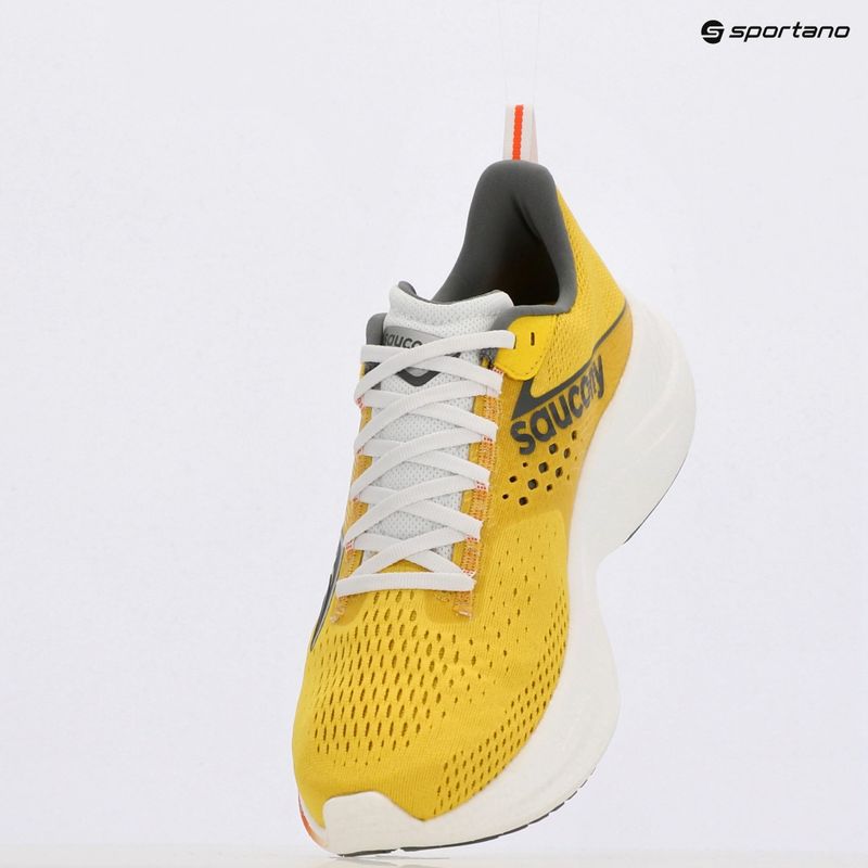 Scarpe da corsa Saucony Ride 17 canary/bough da uomo 10