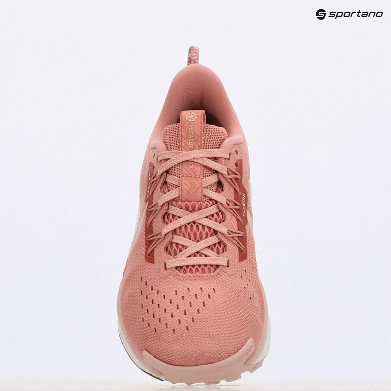 Nike Pegasus Trail 5 donne scarpe da corsa rosso stardust / rosso seppia / polvere di fotone / rosa oxford 9