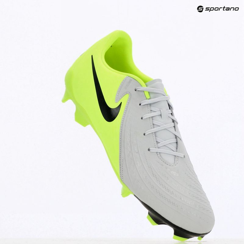 Scarpe da calcio da uomo Nike Phantom GX 2 Academy FG/MG argento metallico/volt/nero 9