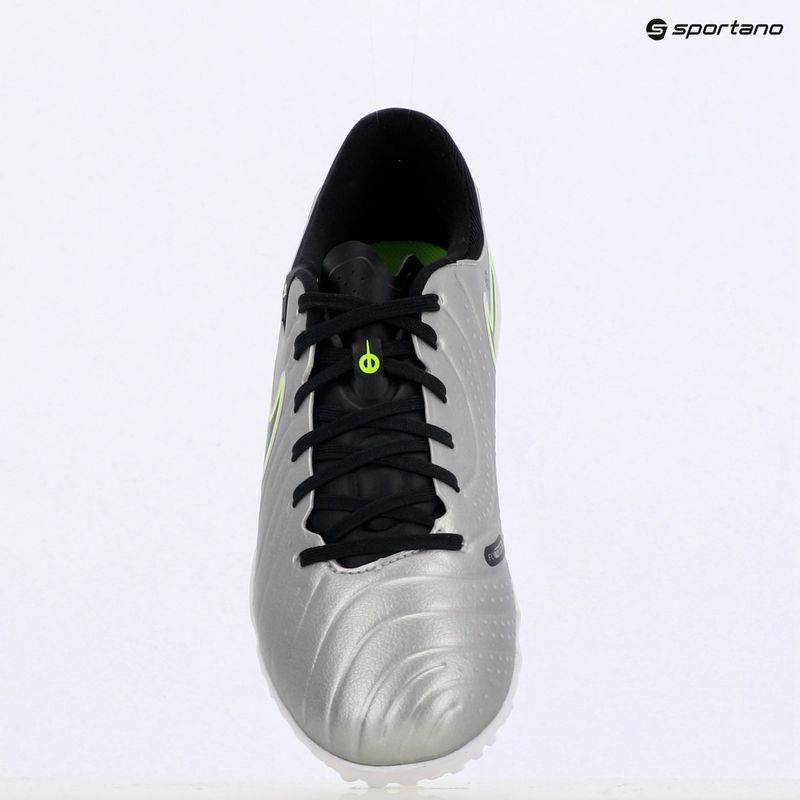 Scarpe da calcio da uomo Nike Tiempo Legend 10 Academy TF argento metallico/volt/nero 9