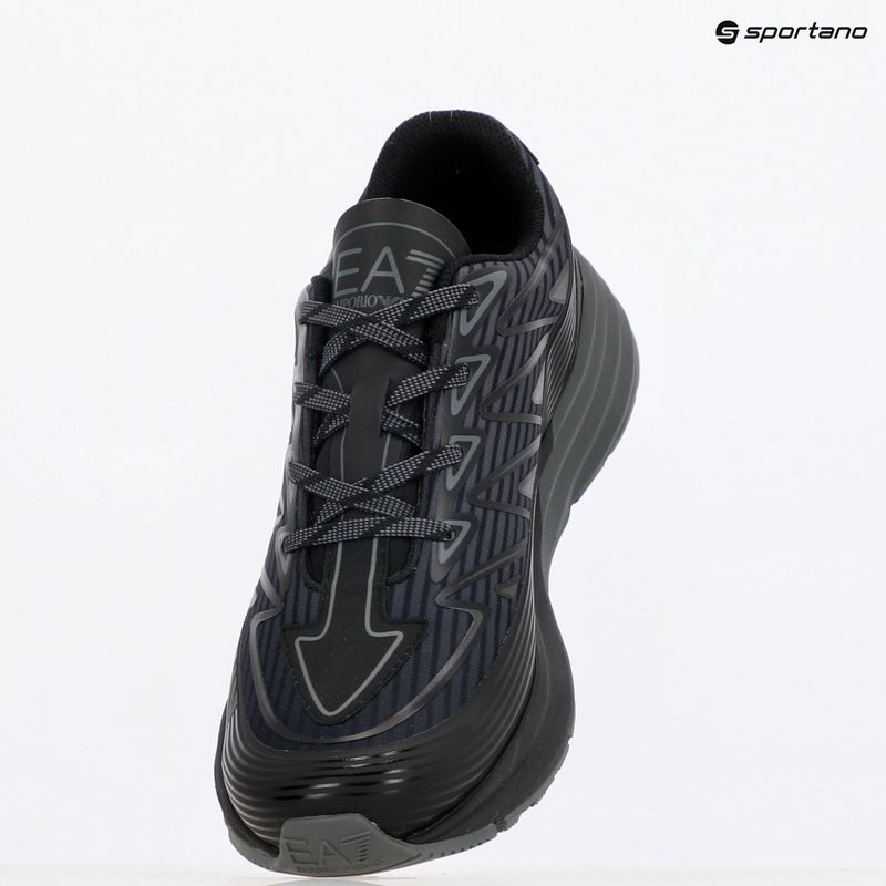 EA7 Emporio Armani Crusher Distance Trail scarpe triple nere 11