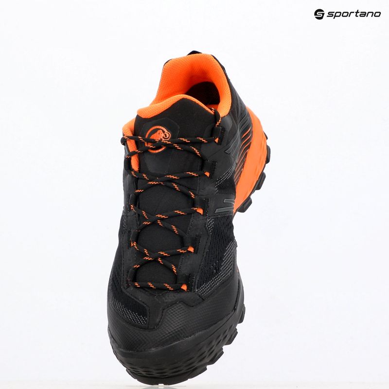 Scarponi da trekking da uomo Mammut Ducan II Low GTX nero/ mandarino scuro 9