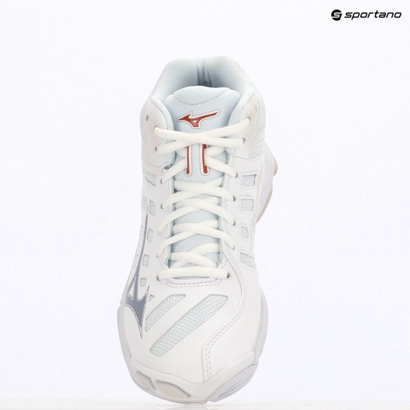 Scarpe da pallavolo da donna Mizuno Wave Voltage 2 Mid bianco/aleuziano/rosa nuvola 9