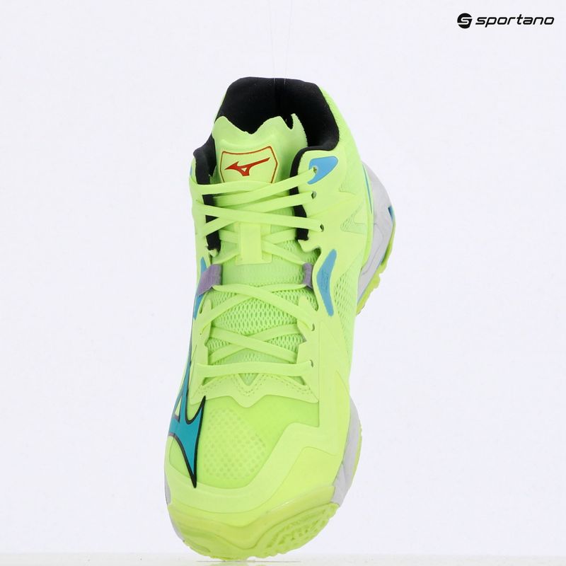 Mizuno Wave Lightning Z8 Mid scarpa da pallavolo neo lime/nero/splish splash 9