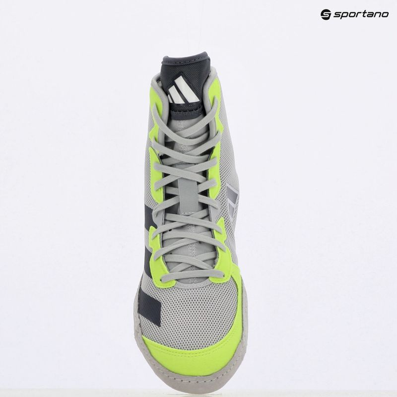 Uomo adidas Adizero squadra grigio chiaro / squadra onix / squadra sollar giallo 2 scarpe da boxe 9
