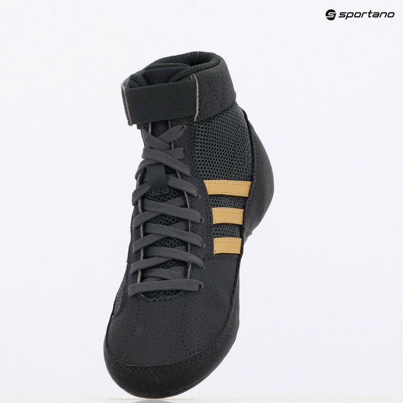 Scarpe da wrestling per bambini adidas Havoc greay sei / oro opaco / nucleo nero 9