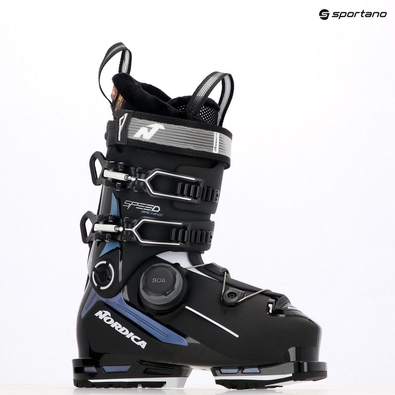 Scarponi da sci da donna Nordica Speedmachine 3 BOA 95 W GW nero/azzurro/bianco 14