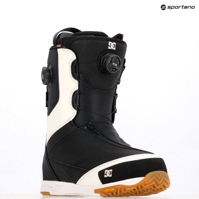 Scarponi da snowboard da uomo DC Transcend nero/cammello 12