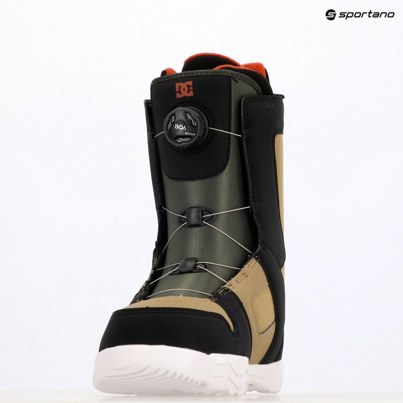 Scarponi da snowboard DC Phase Boa marrone/nero/bianco da uomo 14