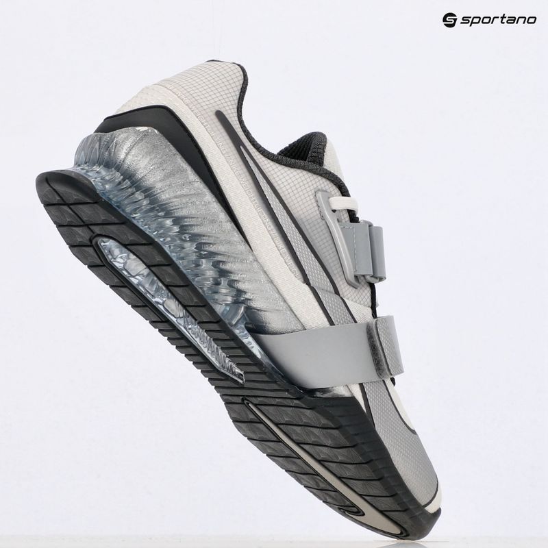 Nike Romaleos 4 SE bianco/argento metallico/antracite lupo grigio scarpa da sollevamento pesi 9