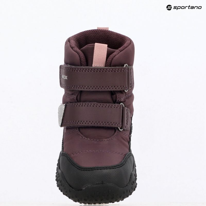Geox Baltic ABX bordeaux scuro/nero stivali da neve per bambini 16