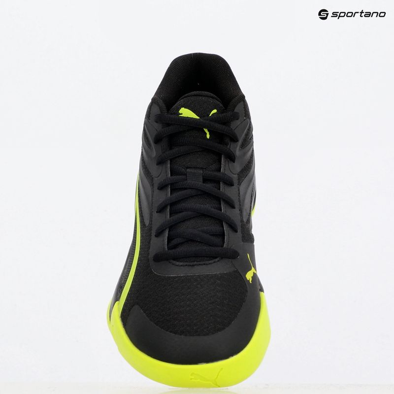 Scarpe da basket da uomo PUMA Court Pro puma nero/elettrico lime 10