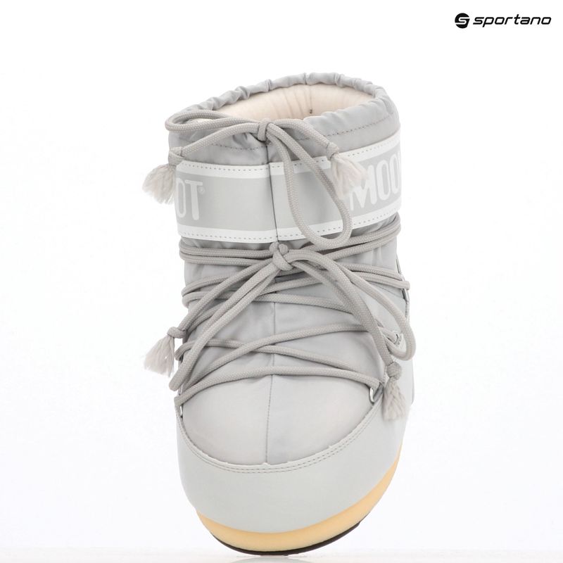 Stivali da neve donna Moon Boot Icon Low Nylon grigio ghiacciaio 9