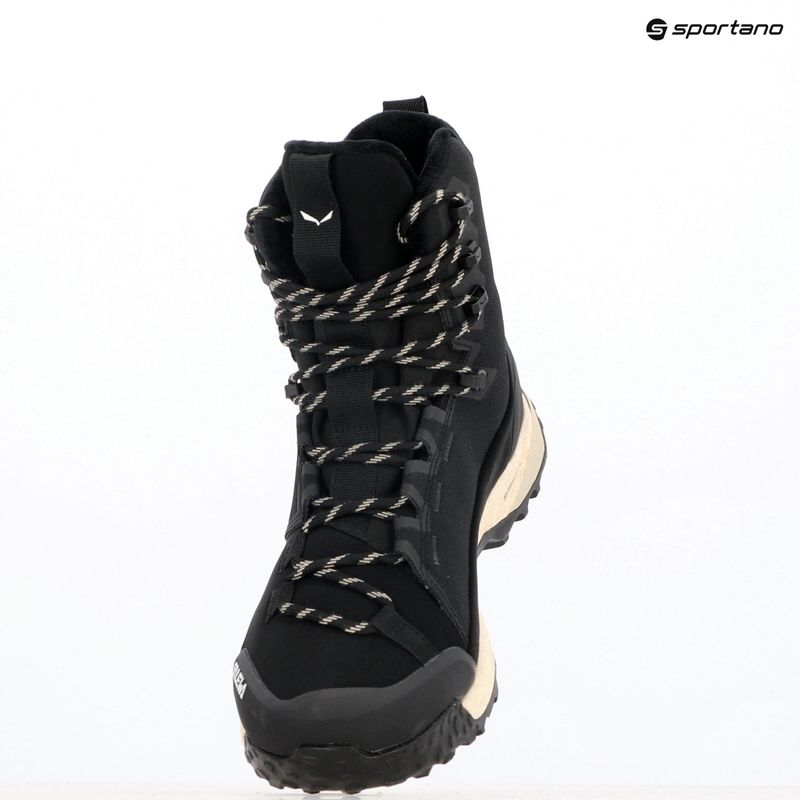 Stivali da trekking Salewa da donna Puez Winter Mid Ptx nero / nero 10