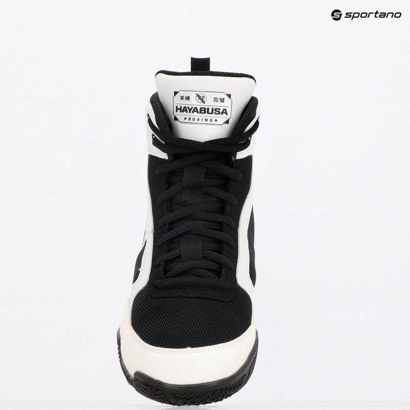 Hayabusa Pro Boxing scarpe da boxe uomo bianco nero 11