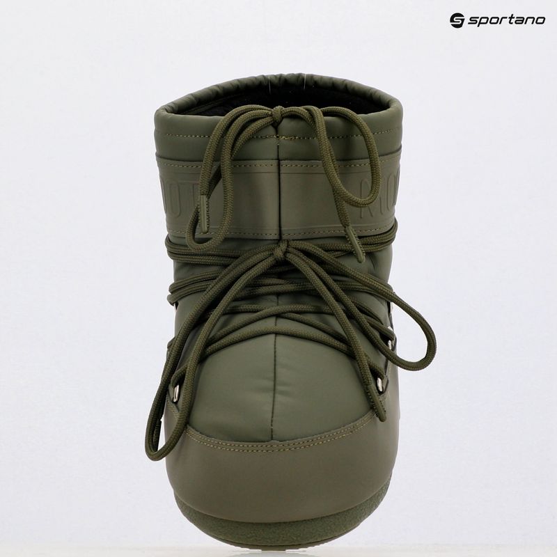 Donna Moon Boot Icon Stivali da neve bassi in gomma kaki 10