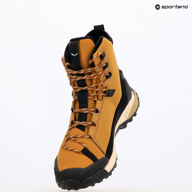 Salewa stivali da trekking da uomo Puez Winter Mid Ptx marrone dorato / nero 11