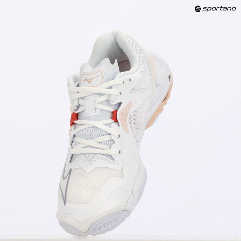 Scarpe da pallavolo donna Mizuno Wave Lightning Z8 bianco/aleuziano/rosa scuro 9