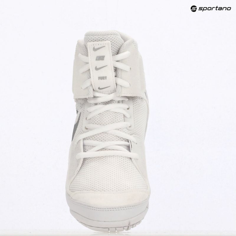 Scarpe da wrestling Nike Fury bianco/argento metallico 9