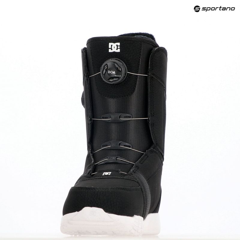 Scarponi da snowboard da donna DC Lotus nero/bianco/nero 7