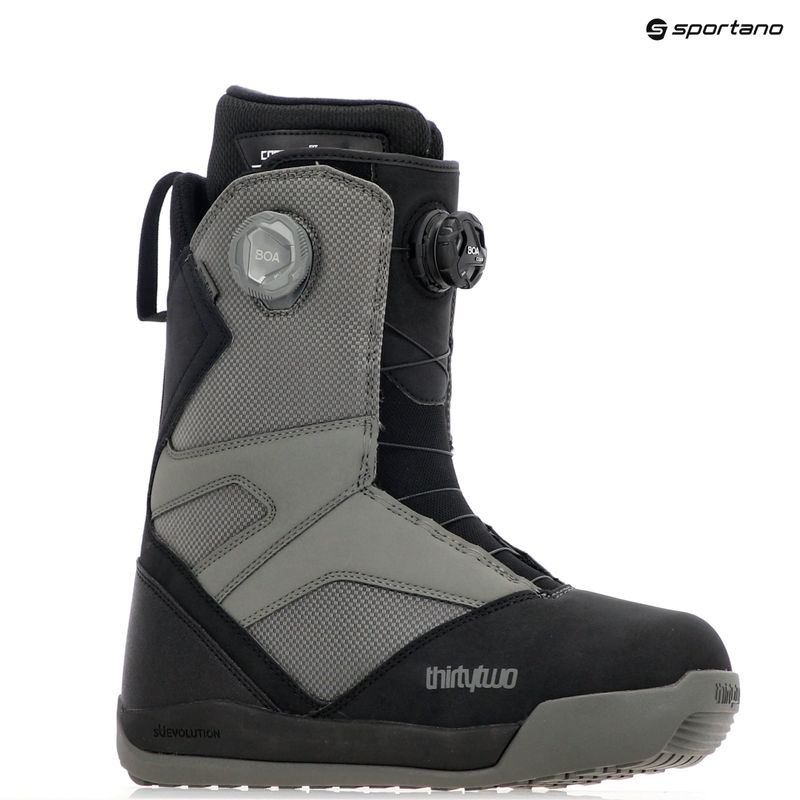 Scarponi da snowboard da uomo ThirtyTwo Stw Double Boa '24 nero/carbonio 7