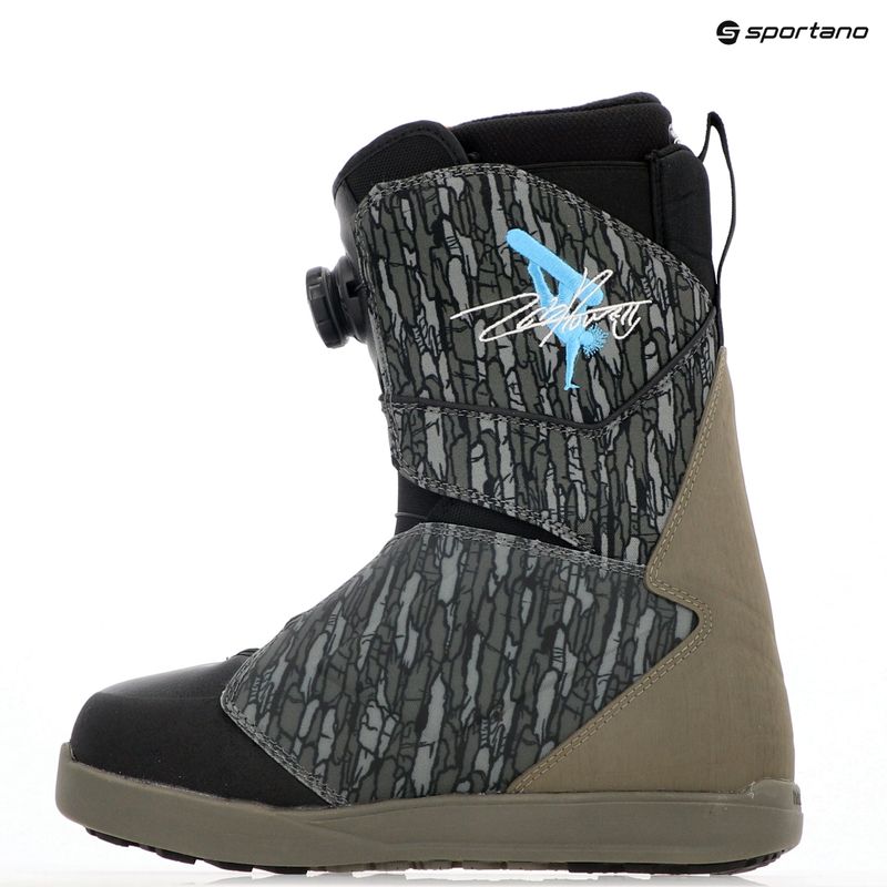 Scarponi da snowboard ThirtyTwo Lashed Double Boa Powell '24 da uomo oliva/grigio/nero 7