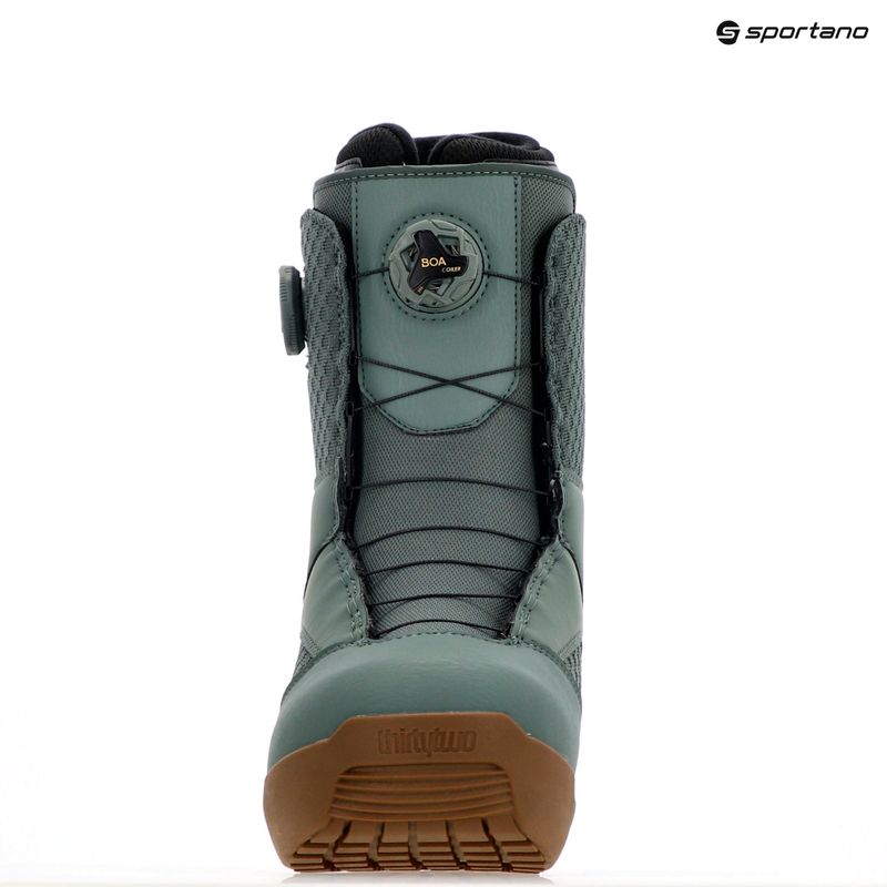 Scarponi da snowboard da uomo ThirtyTwo Stw Double Boa '24 verde/gomma 7