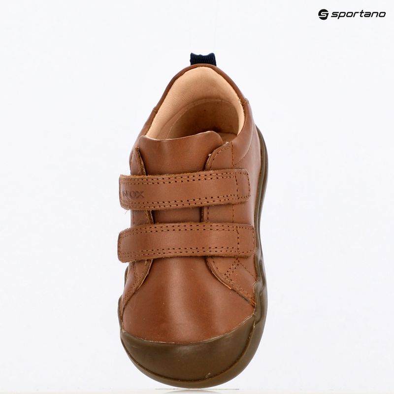 Geox Steppieup cognac scarpe per bambini a piedi nudi 9