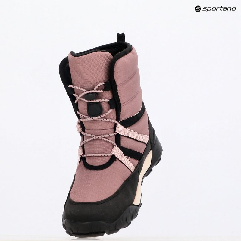 Geox Trekkyup ABX junior stivali da neve rosa antico / nero 18