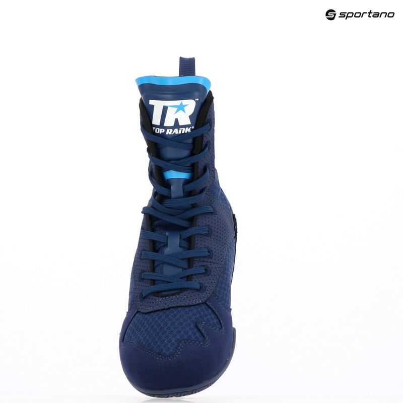 Stivali da boxe da uomo Venum X Top Rank Original blu navy 9