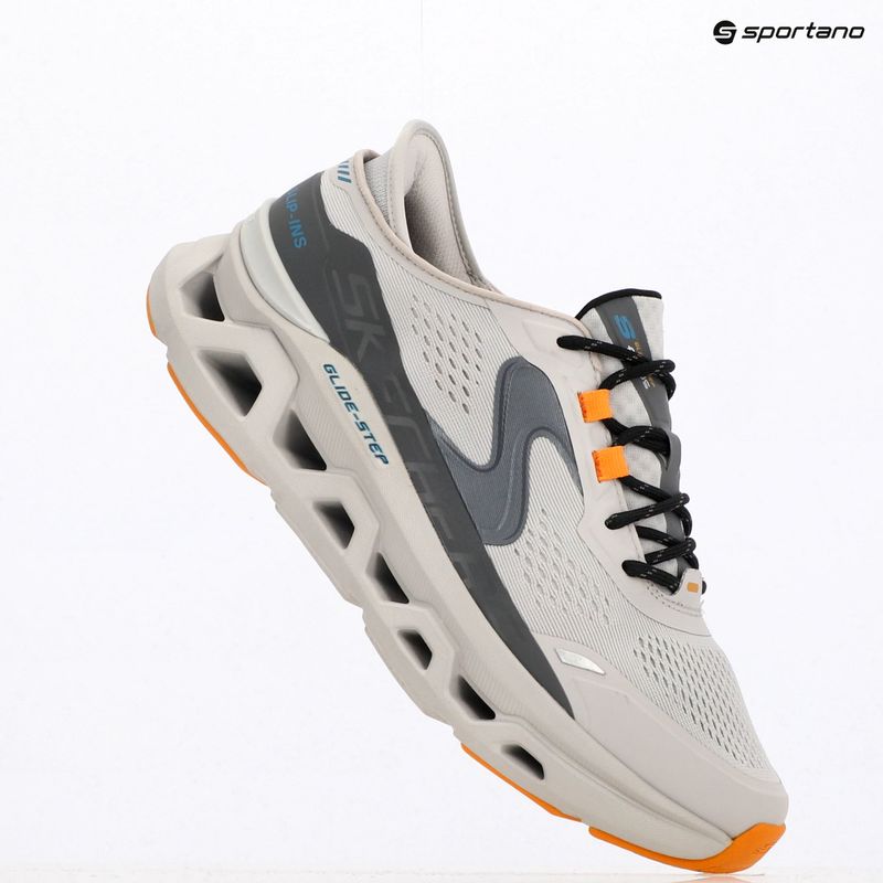 SKECHERS Glide Step Altus scarpe da uomo grigio/arancio 9