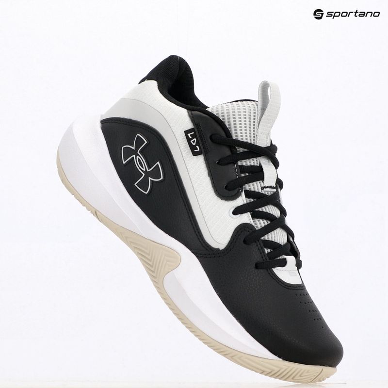 Under Armour Lockdown 7 scarpe da basket nero/argento/grigio scuro 9