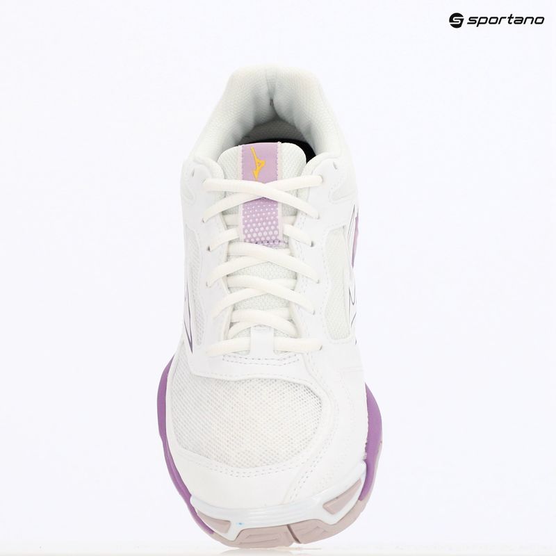 Scarpe da pallamano da donna Mizuno Wave Phantom 3 bianco/patria viola/quince 9