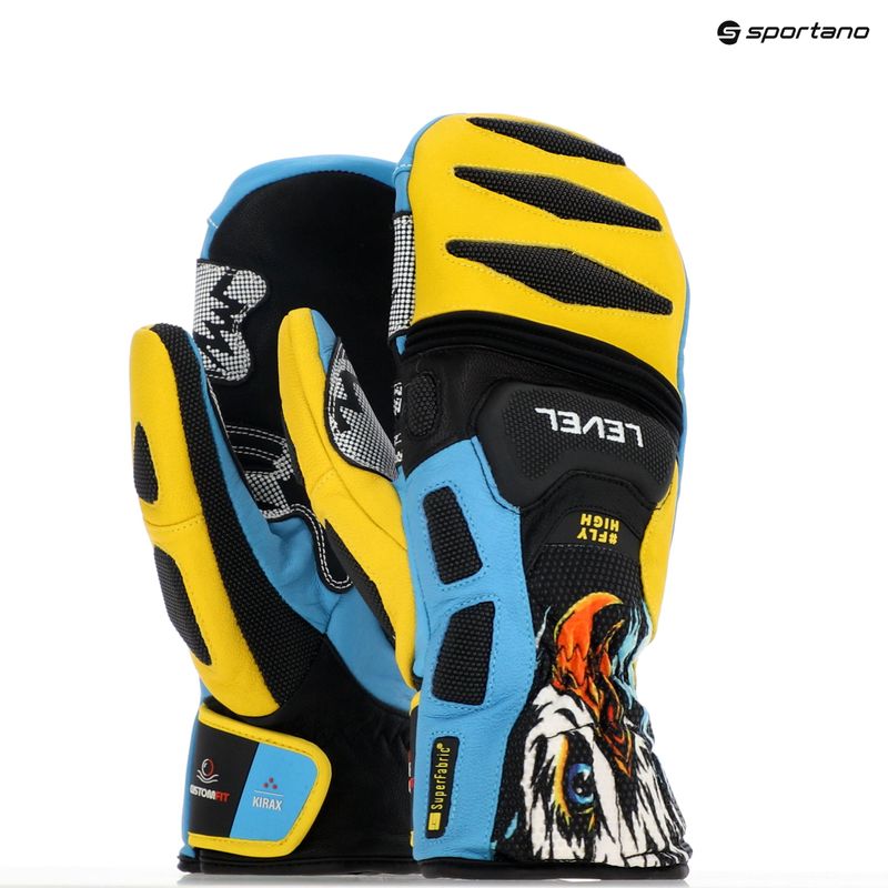 Guanto da sci Level SQ CF Mitt giallo/blu 9