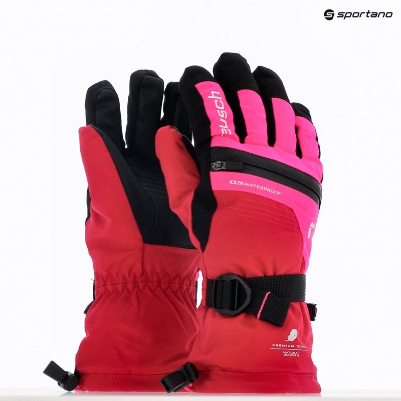 Guanto da sci per bambini Reusch Lando R-TEX XT cerise/pink glo 5