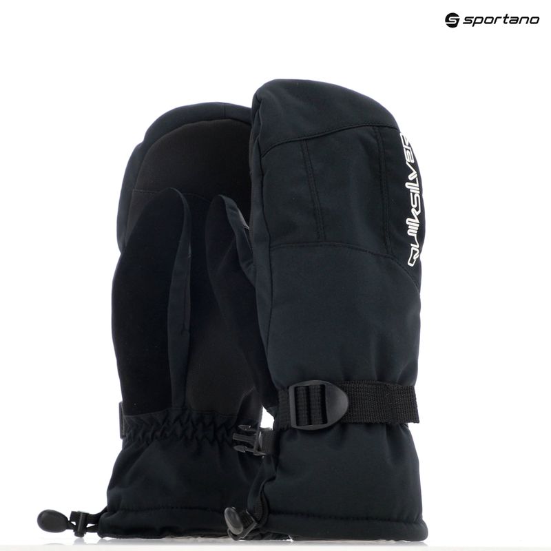 Guanto da snowboard Quiksilver Mission Mitt da uomo nero vero 8