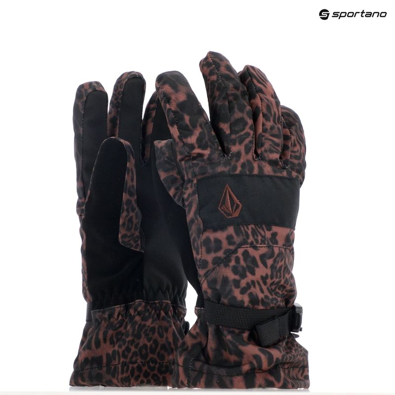 Guanto da snowboard da donna Volcom V.Snow Over Glove leopardato 8