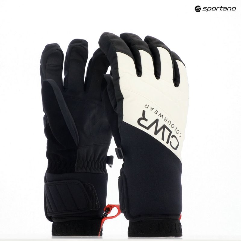 Colourwear Powder Glove guanto da snowboard bianco sporco 3