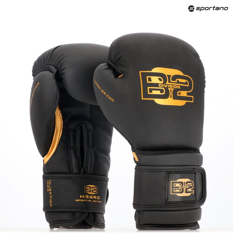 Guanti da boxe DIVISION B-2 Pro Carbon nero/oro 7