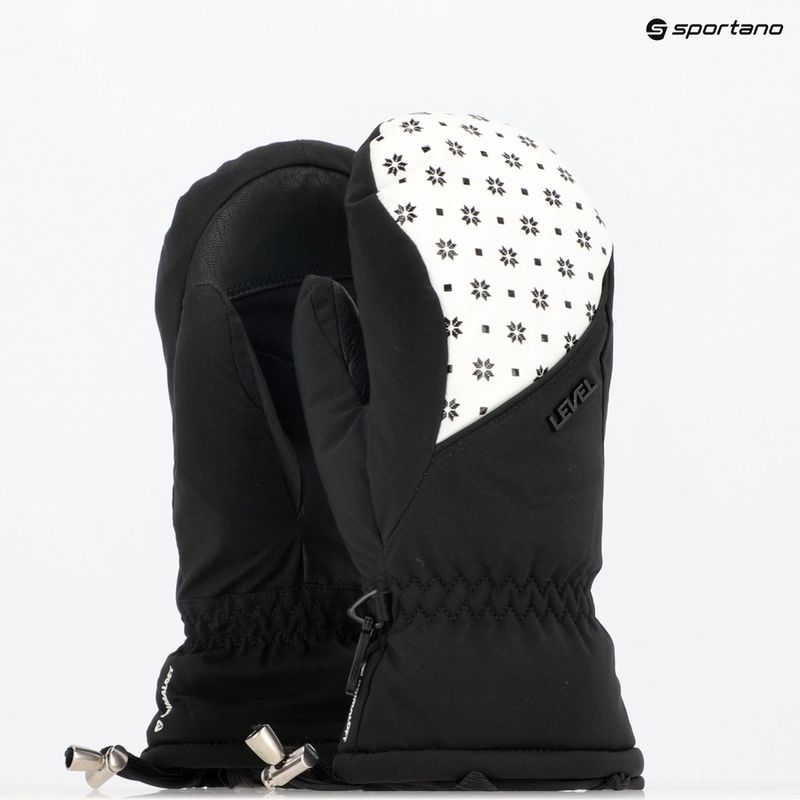 Guanto da sci Level Mummies Mitt donna bianco/nero 10