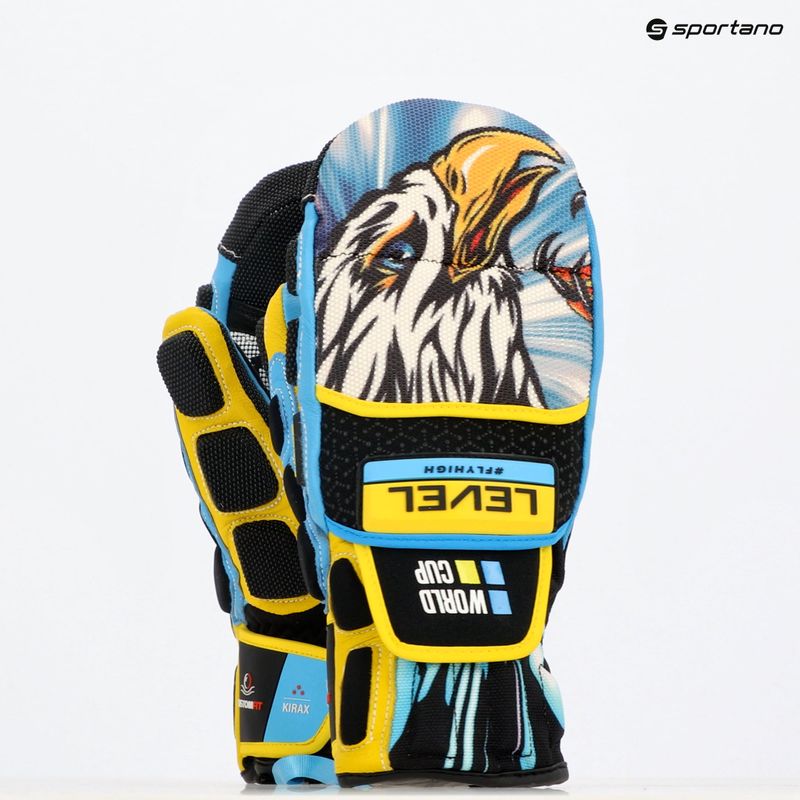 Guanti da sci Level Worldcup CF Mitt giallo/blu 3