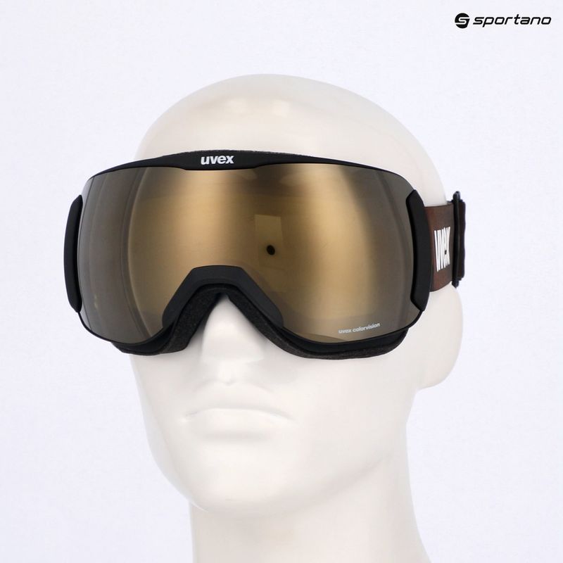 UVEX Downhill 2100 CV occhiali da sci nero opaco/verde specchio cooper 10