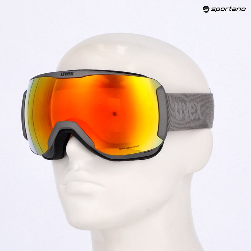 UVEX Downhill 2100 CV rhino matt/specchio arancione occhiali da sci 7