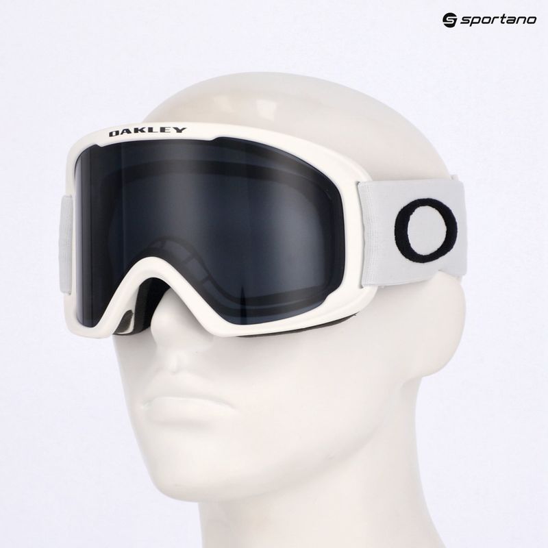 Occhiali da sci Oakley O-Frame 2.0 Pro L bianco opaco/grigio scuro 7